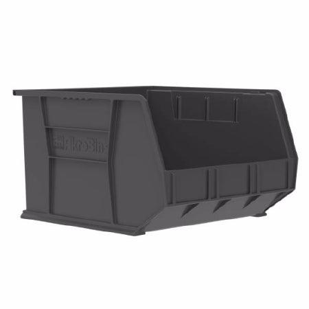 Akro-Mils Storage Bin AkroBins® Black Industrial Grade Polymers 11 X 16-1/2 X 18 Inch - M-1017385-3714 - CT/3