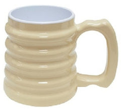 Fabrication Enterprises Drinking Mug 10 oz. Beige Plastic Reusable