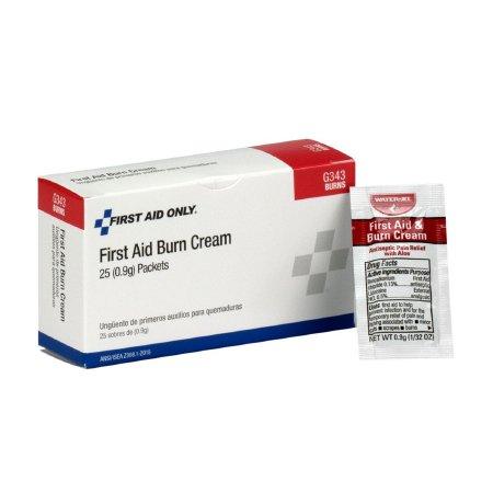 Acme United Burn Relief First Aid Only® Cream 0.9 Gram Individual Packet