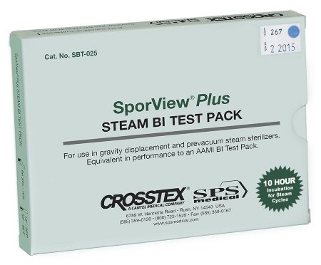 SPS Medical Supply SporView® Plus Sterilization Biological Indicator Pack Steam