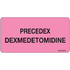 Precision Dynamics Drug Label MedVision® Anesthesia Label Precedex Dexmedetomidine Pink 1-1/2 X 2-15/16 Inch - M-1018007-1123 - Roll of 1