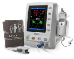 Edan USA Vital Signs Monitor Edan® M3A Patient Vital Signs Monitoring Type NIBP, SpO2, Temperature AC Power / Battery Operated