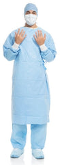 O&M Halyard Inc Surgical Gown with Towel Aero Blue 2X-Large / X-Long Blue Sterile AAMI Level 3 Disposable