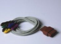 Mindray USA Leadwire 0.6 Meter, Brown, 12-Leads, Chest Wires, Clip, Adult/Pediatric Lifestage For BeneView Patient Monitor