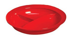 Alimed Partitioned Plate AliMed® Red Reusable Polycarbonate 8-1/4 Inch Diameter