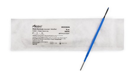 Electrosurgical Electrode McKesson Argent™ 6 Inch Coated Stainless Steel Extended Modified Blade Disposable Sterile - M-1018833-3502 - Box of 12