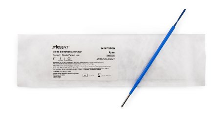 Electrosurgical Electrode McKesson Argent™ 6 Inch Coated Stainless Steel Extended Blade Tip Disposable Sterile - M-1018837-4419 - Box of 12