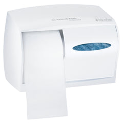 Kimberly Clark Toilet Tissue Dispenser K-C PROFESSIONAL White Plastic Manual Pull Double Roll Wall Mount - M-1019027-1411 - Case of 1