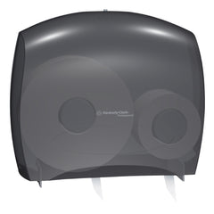 Kimberly Clark Toilet Tissue Dispenser K-C PROFESSIONAL JRT Jr. ESCORT Black Smoke Plastic Manual Pull Wall Mount - M-1019045-1540 - Case of 1