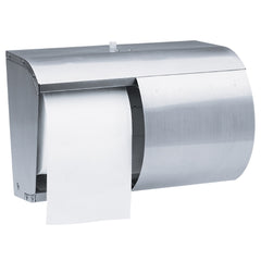 Kimberly Clark Toilet Tissue Dispenser K-C PROFESSIONAL Silver Stainless Steel Manual Pull Double Roll Wall Mount - M-1019063-3684 - Case of 1