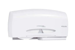 Kimberly Clark Toilet Tissue Dispenser K-C PROFESSIONAL White Plastic Manual Pull Double Roll Wall Mount - M-1019065-1394 - Case of 1