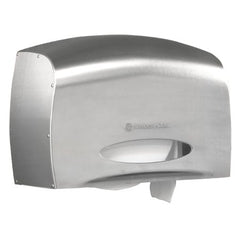 Kimberly Clark Toilet Tissue Dispenser Kimberly-Clark Professional Silver Stainless Steel Manual Pull Jumbo Roll Wall Mount - M-1019068-2094 - Case of 1