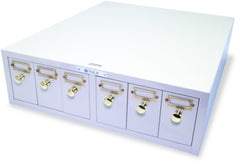 StatLab Medical Products Microscope Slide Storage Cabinet Metal 6 Drawers