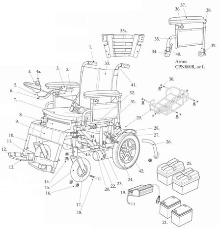 Drive Medical Basket Cirrus For Wheelchair - M-1131880-3915 - Each