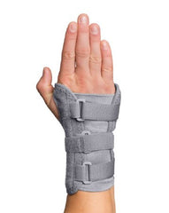 Core Products Wrist / Hand Brace Swede-O® Thermal Vent® CT Low Profile Aluminum / Nylon Right Hand Gray Medium