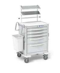 Waterloo Industries Suture Cart Aluminum 24.5 X 29 X 39 Inch Light Gray 16.5 X 22 Inch, Drawer Height: Three 3 Inch Drawer, One 6 Inch Drawer, One 9 Inch Drawer