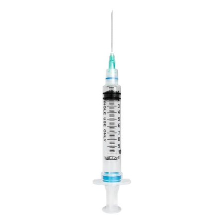 Sol-Millennium Medical Syringe with Hypodermic Needle Sol-Care™ 10 mL 21 Gauge 1-1/2 Inch Detachable Needle Retractable Needle