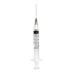 Sol-Millennium Medical Syringe with Hypodermic Needle Sol-Care™ 5 mL 22 Gauge 1-1/2 Inch Detachable Needle Retractable Needle