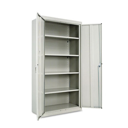 Assembled 72" High Storage Cabinet, w/Adjustable Shelves, 36w x 18d, Light Gray