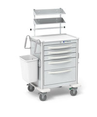 Waterloo Industries Suture Cart Aluminum 24.5 X 29 X 39 Inch 16.5 X 22 Inch, Drawer Height: Three 3 Inch Drawer, One 6 Inch Drawer, One 9 Inch Drawer
