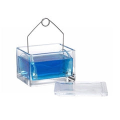 Cole-Parmer Inst. DISH, STAINING GLASS W/RACK F/20-SLIDES