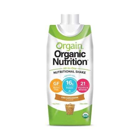 Orgain Inc Oral Supplement Orgain® Organic Nutritional Shake Iced Cafe Mocha Flavor Ready to Use 11 oz. Carton