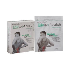 Fabrication Enterprises Topical Pain Relief LidoSpot™ 4% - 1% Strength Lidocaine / Menthol Patch 5 per Box