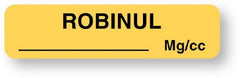 United Ad Label Drug Label UAL™ Anesthesia Label Robinul_ Mg/cc Tan 5/16 X 1-1/4 Inch - M-1026683-1780 - Roll of 1
