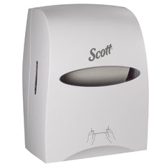 Kimberly Clark Paper Towel Dispenser Scott® Essential™ White Plastic Manual Pull 1 Roll Wall Mount - M-1026705-1404 - Each