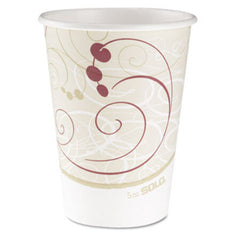 Hot Cups, Symphony Design, 12oz, Beige, 50/Pack