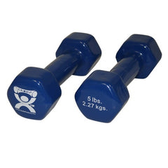 Fabrication Enterprises Dumbbell Pair Hexagon Heads CanDo® 5 lbs.