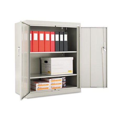 Alera® Assembled 42" High Storage Cabinet, w/Adjustable Shelves, 36w x 18d, Light Gray