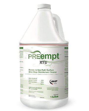 Contec Inc PREempt® RTU Surface Disinfectant Cleaner Peroxide Based Liquid 1 gal. Jug Scented NonSterile - M-1028012-3395 - Case of 4