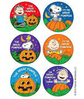 Medibadge 75 per Unit Peanuts - The Great Pumpkin Sticker