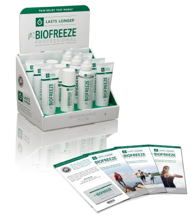 Performance Health Topical Pain Relief Biofreeze® Professional Counter Display 3.5% Strength Menthol Topical Gel 12 per Box