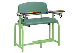 Clinton Industries Blood Drawing Chair Pediatric Series Flip Up Arm Spring Garden