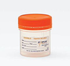 Starplex Scientific Corporation Specimen Container LeakBuster™ 3 Polypropylene 90 mL (3 oz.) Screw Cap Patient Information Sterile in OR Ready Peel Pouch