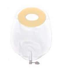 Nu-Hope Laboratories Ostomy Urinary Pouch Nu-Flex™ Nu-Barrier Two-Piece System 9-1/4 Inch Length 1-3/16 to 2-1/4 Inch Stoma, Oval Drainable Minimal Convex, Pre-Cut