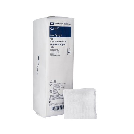 Cardinal USP Type VII Gauze Sponge Curity™ Cotton 16-Ply 4 X 4 Inch Square NonSterile