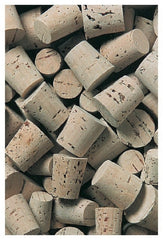 Fisher Scientific Cork Stopper Fisherbrand™ 0.63 X 2.06 cm, 4, Natural, Laboratory Grade, 4 Stopper, 1.6 Top X 1.19 cm Bottom dia.