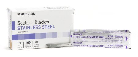 Surgical Blade McKesson Brand Stainless Steel No. 10 Sterile Disposable Individually Wrapped - M-1029067-1882 - Case of 1000