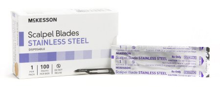 Surgical Blade McKesson Brand Stainless Steel No. 15 Sterile Disposable Individually Wrapped - M-1029069-1393 - Case of 1000