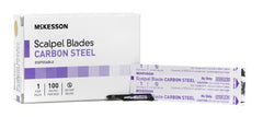 Surgical Blade McKesson Brand Carbon Steel No. 15 Sterile Disposable Individually Wrapped - M-1029072-1290 - Box of 100