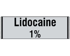 Shamrock Scientific Drug Label Shamrock Anesthesia Label Lidocaine / 2% Gray 1/2 X 1 Inch - M-1029634-2846 - Roll of 1