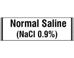 Shamrock Scientific Drug Label Shamrock Anesthesia Label NORMAL SALINE / (NaCl 0.9%) White 1/2 X 1 Inch - M-1029635-4574 - Each