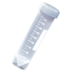 Globe Scientific Transport Tube Conical Bottom, Skirted Plain 30 X 115 mm 50 mL Without Color Coding Screw Cap Polypropylene Tube