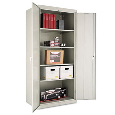 Alera® Assembled 78" High Storage Cabinet, w/Adjustable Shelves, 36w x 24d, Light Gray