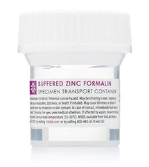 StatLab Medical Products Prefilled Formalin Container StatClick™ Polypropylene 20 mL Fill in 40 mL (1.35 oz.) Screw Cap Warning Label NonSterile