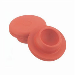 Fisher Scientific Wheaton® Bottle Stopper Rubber Flange-Style Red 20 mm X 2 cm For 1.3 cm I.D., 2 cm O.D. Mouth of Serum Bottles and Vials NonSterile