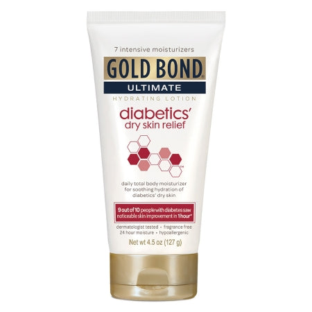Chattem Hand and Body Moisturizer Gold Bond® Ultimate Diabetics' 2.4 oz. Tube Unscented Cream